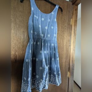 Blue Sun dress with Applique